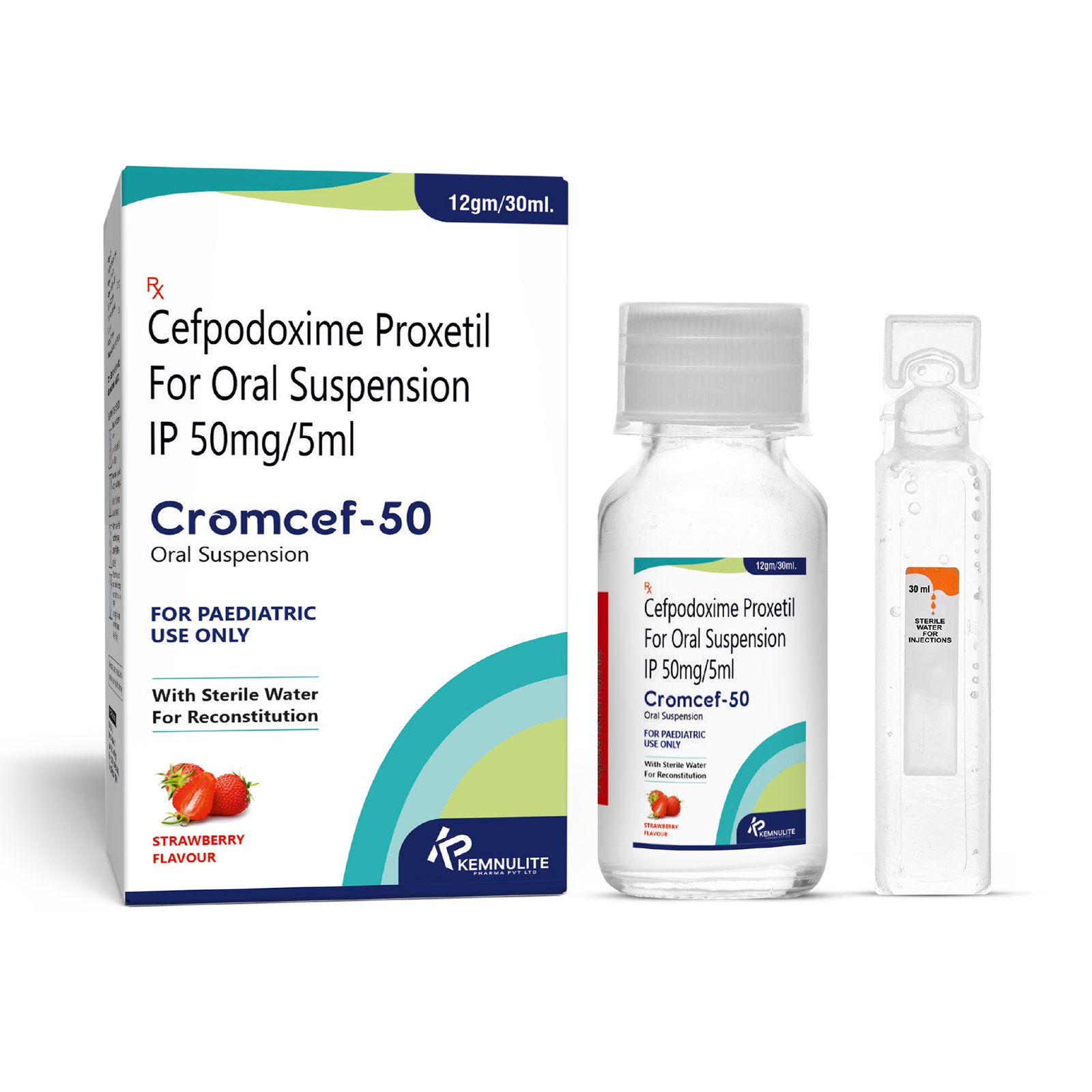 Cefpodoxime Proxetil 50 Mg Cromcef 50 Syp Syrup / Suspension